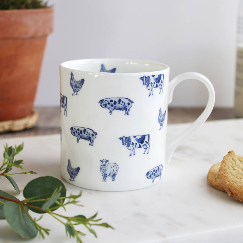 'Farm Animals' Mug By Lucy Green Designs