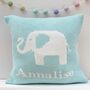 Personalised Knitted Elephant Cushion, thumbnail 11 of 12
