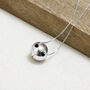 Sterling Silver And Gold Volcano Necklace, thumbnail 2 of 3