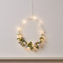 30cm LED Wire Frame Easter Egg Wreath Decoration, thumbnail 1 of 4