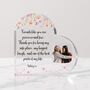 Personalised Floral Best Friend Heart Plaque, thumbnail 1 of 5