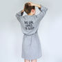 I Love Sleep Dressing Gown, thumbnail 2 of 5