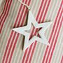 Porcelain Star / Snowflake Hanging Decoration, thumbnail 3 of 3