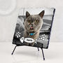 Personalised Cat Photo Slate Gift With Professional Photo Editing For Cat Mums And Dads, thumbnail 1 of 6