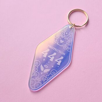 Iridescent Angel Numbers Lucky Keyring, 4 of 5