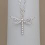 Sterling Silver Dragonfly Necklace, thumbnail 2 of 3