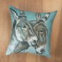 Romeo And Juliet, Faux Suede Cushion, thumbnail 2 of 6