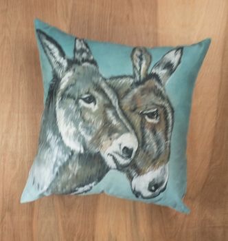 Romeo And Juliet, Faux Suede Cushion, 2 of 6