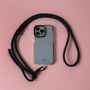 Black Adjustable Phone Strap Universal Crossbody Rope Lanyard, thumbnail 1 of 4