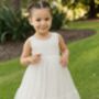 Flora In Ivory ~ Flower Girl Dress Or Party Dress, thumbnail 4 of 6