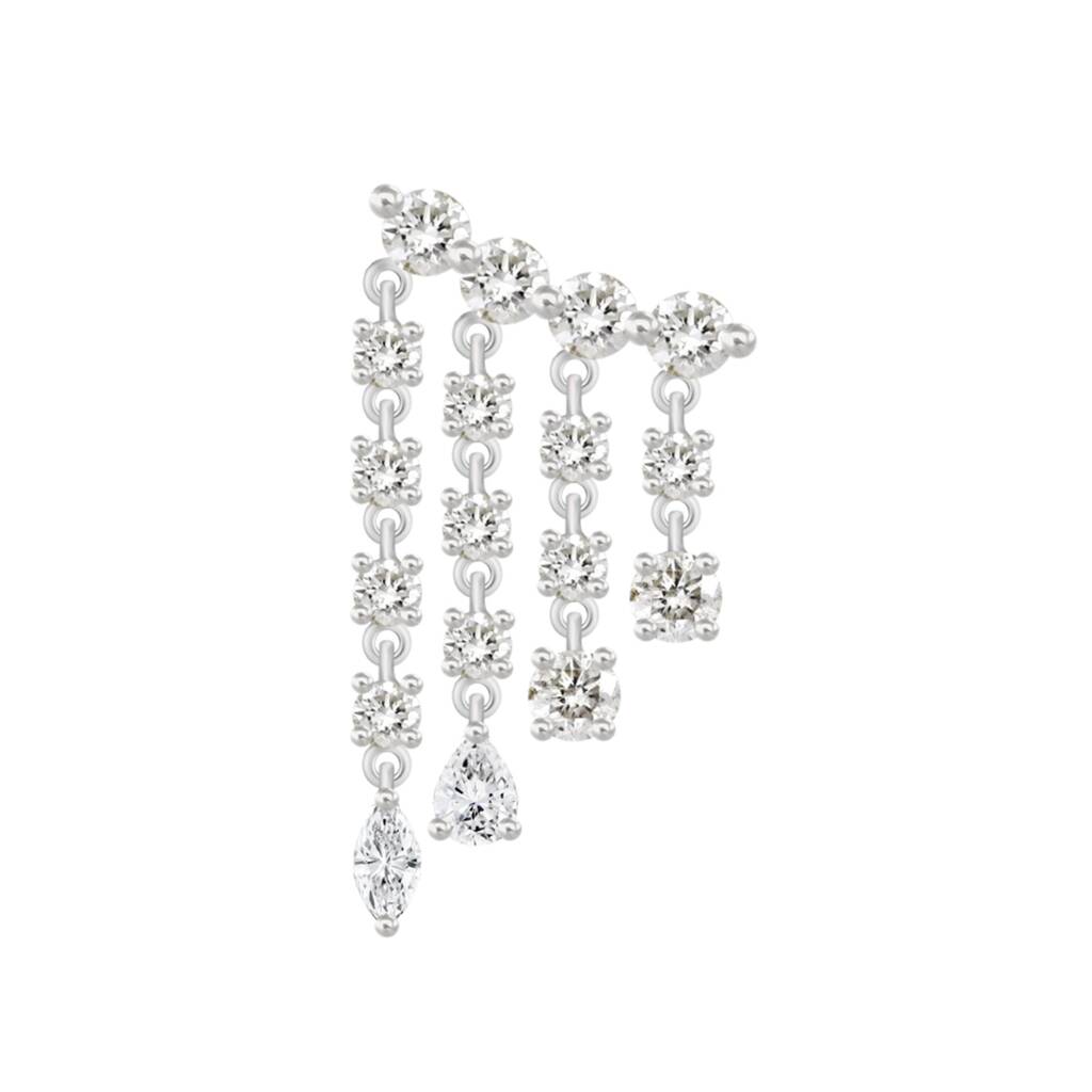 Diamond Waterfall Earrings By Talia Naomi Jewellery ...