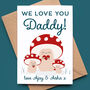 Personalised Daddy Toadstool Father's Day Card, thumbnail 2 of 5