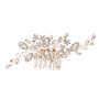 Marquise Crystal And Pearl Hair Comb, thumbnail 1 of 4