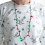 Christmas Fairy Lights Novelty Necklace, thumbnail 1 of 2