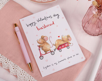 Mouse Sentimental Valentine Card For Husband, 2 of 2