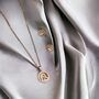 White Enamel Heart Pendant Necklace And Earring Set, thumbnail 4 of 6