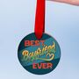 'Best Boyfriend Ever' Belgian Milk Chocolate Medal, thumbnail 1 of 8