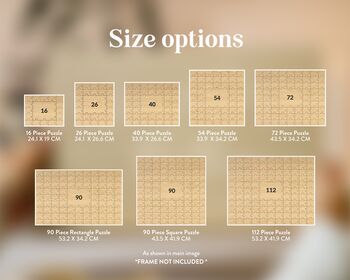 Wedding Guest Book Alternative Personalised Puzzle, 4 of 8