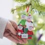 Family Personalised Christmas Decoration With Shovel, thumbnail 1 of 6