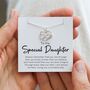 Gift For Daughter, Heart Infinity Sterling Silver Necklace, thumbnail 1 of 10