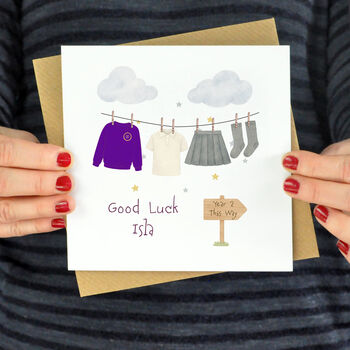 Back To School Good Luck Card Skirt, 3 of 3