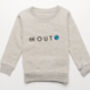 'Look Out, World' Embroidered Children's Sweatshirt, thumbnail 5 of 11