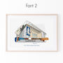 Personalised Leeds Stadium Print, Football Gift, thumbnail 3 of 10
