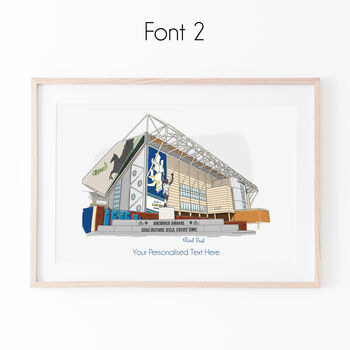 Personalised Leeds Stadium Print, Football Gift, 3 of 10