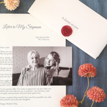 A Letter To My Stepmum Personalised Keepsake, 6 of 10