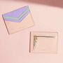 Personalised Pastel Leather Card Holder, thumbnail 4 of 5