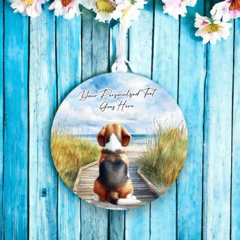 Personalised Beagle Dog Beach Walk Collection, 4 of 7