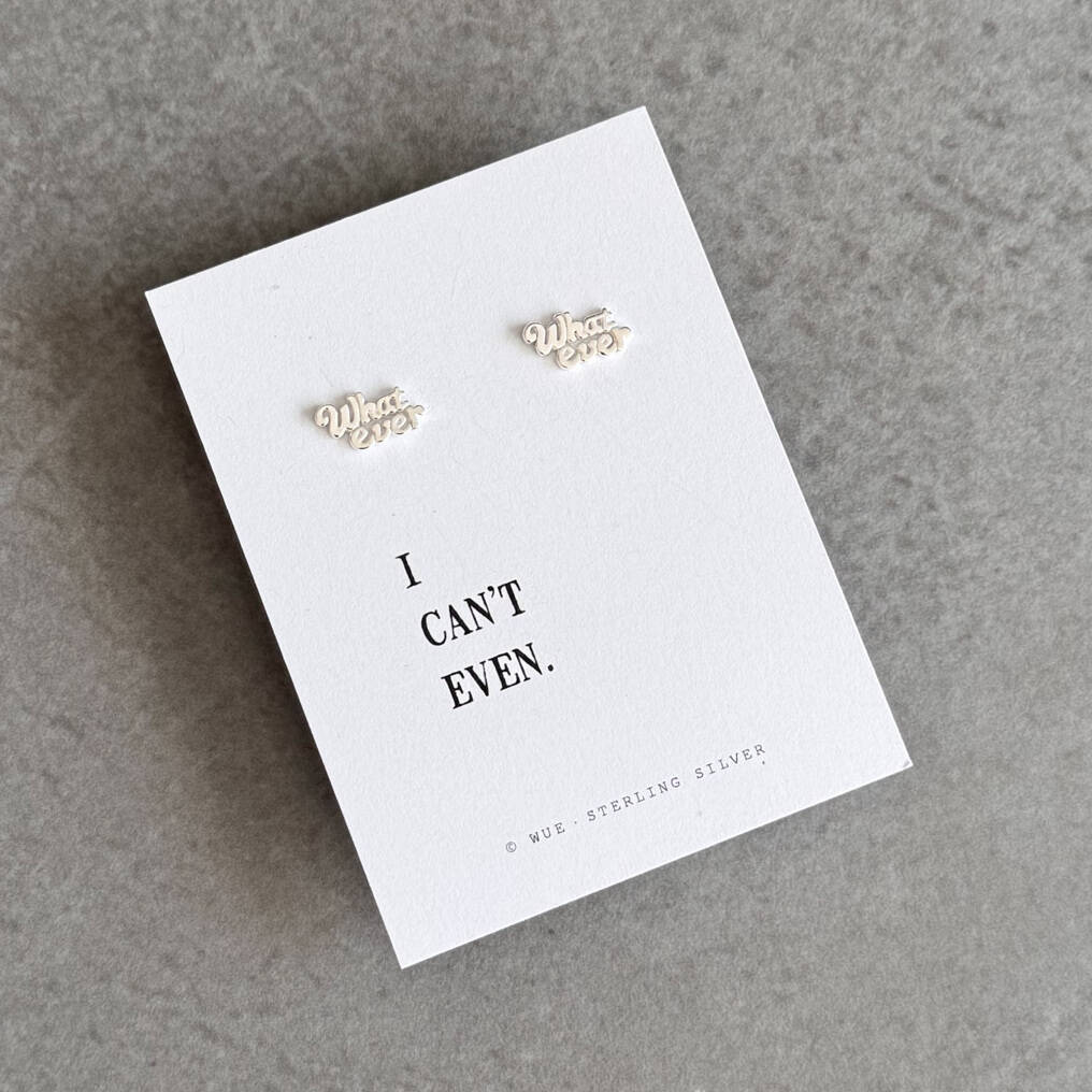 Whatever Sterling Silver Earrings, 1 of 12