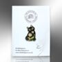 Black Cat Enamel Pin Brooch With Flower Design, thumbnail 5 of 8