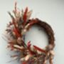 Autumn Dried Flower Small Wreath, thumbnail 3 of 5