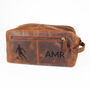 Personalised Buffalo Leather Sports Washbag, thumbnail 8 of 10