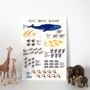 Personalised Animal Number Print, thumbnail 3 of 3