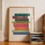 Leeds Book Stack Art Print, thumbnail 6 of 6