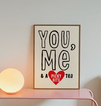 You, Me, Picky Bits Tea Print, 2 of 3