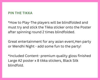Pin The Tikka Asian Event Game, 3 of 7