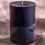 Black Concrete Pillar Candle Pair, thumbnail 4 of 4