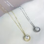 Sterling Silver Pearl And Shell Pendant Necklace, thumbnail 1 of 5