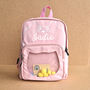 Personalised Cat Kids Pink Backpack, thumbnail 2 of 4