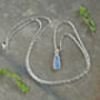0.85ct Australian Opal Doublet Necklace In Sterling Silver, thumbnail 2 of 3