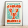 Le Homard French Lobster Kitchen Print, thumbnail 2 of 4