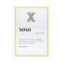X Is For Xoxo Pin Badge And Card, thumbnail 4 of 4