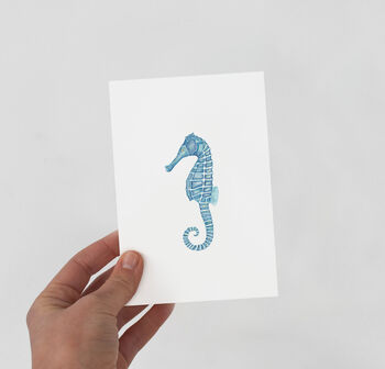 Seahorse Greetings Card, 2 of 3