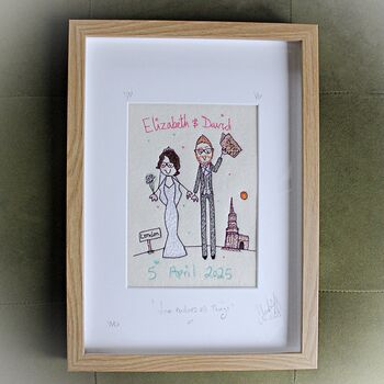 Personalised Wedding / Anniversary Picture, 2 of 12