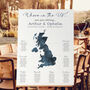 UK Map Wedding Table Plan, thumbnail 2 of 5