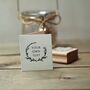 Personalised Garland Free Text Wedding Rubber Stamp, thumbnail 4 of 5
