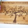 Personalised Family Tree Oak Board, thumbnail 3 of 8